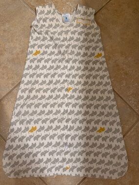 Halo Cream and Gray Elephant Sleep Sack